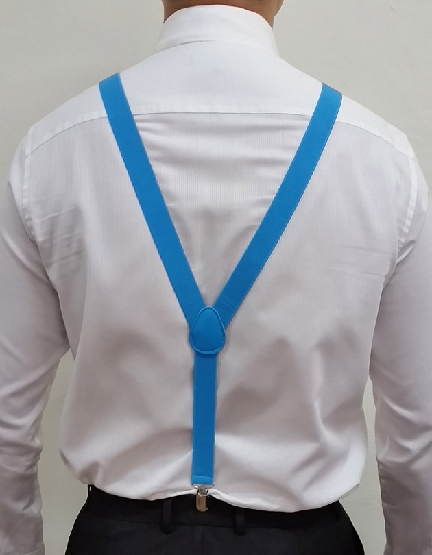 Suspenders in Ocean Blue